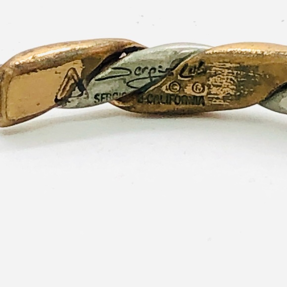 Vintage Silver Necklace and Twisted Bracelet Cuff - Picture 4 of 11